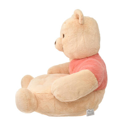 新品★プーさん チェア型クッション　座いす　POOH'S INTERIOR　限定 ディズニー】プーさんに座れちゃう！大胆すぎる衝撃デザインの