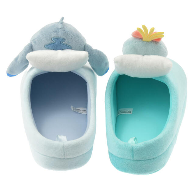 スティッチ＆スクランプ ルームシューズ アシンメトリー Disney Stitch Day Collection 3,600円