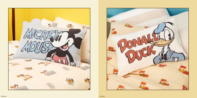 ジャガードピローケース ￥6,380｜ジェラート ピケ「ミッキー&ドナルド」コレクション