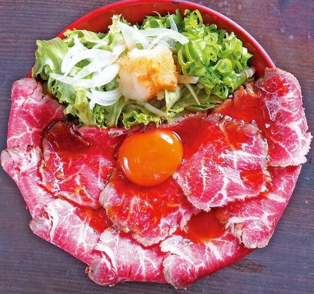 肉タレ屋　黒毛和牛ローストビーフ丼