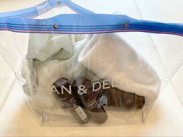 【DEAN & DELUCA クリアトートバッグS】ビニール素材なのでプールや温泉のお供にも!荷物もたくさん入ります