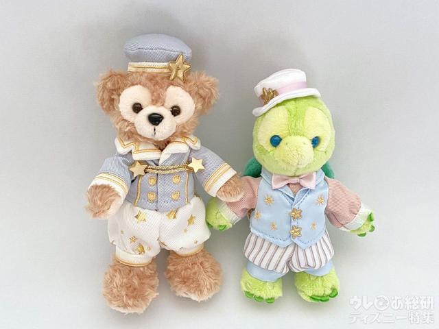 ぬいぐるみバッジ（ダッフィー&オル・メル）