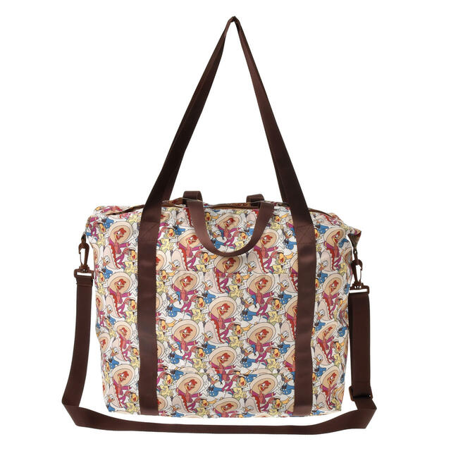 ドナルド、ホセ・キャリオカ、パンチート トートバッグ 折りたたみ式 2WAY ポケッタブル TRAVEL WITH AMIGOS 3,800円