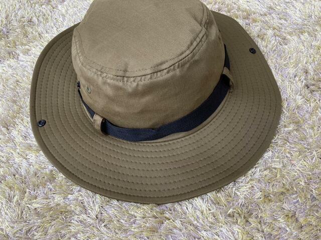 【ワークマン アドベンチャーハット】ツバが広く日差しをしっかり抑えてくれる