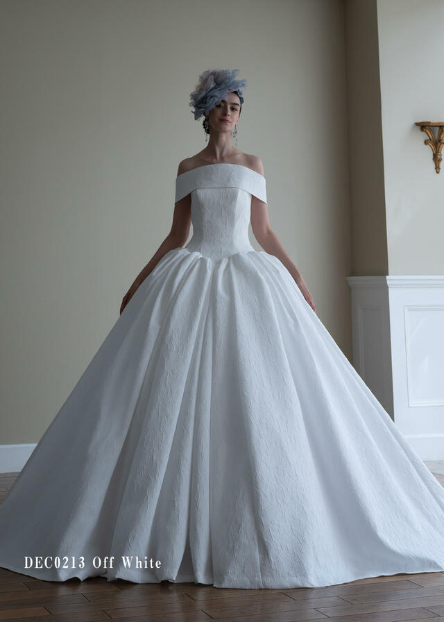 クラウディア｜「Clef a decor-クレアデコール」新作ウェディングドレス｜DEC0213_Offwhite