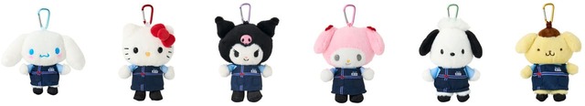 【サンリオショップ55周年記念「Mini Sanrioシリーズ」】マスコットホルダー(全6アイテム)各2,200円