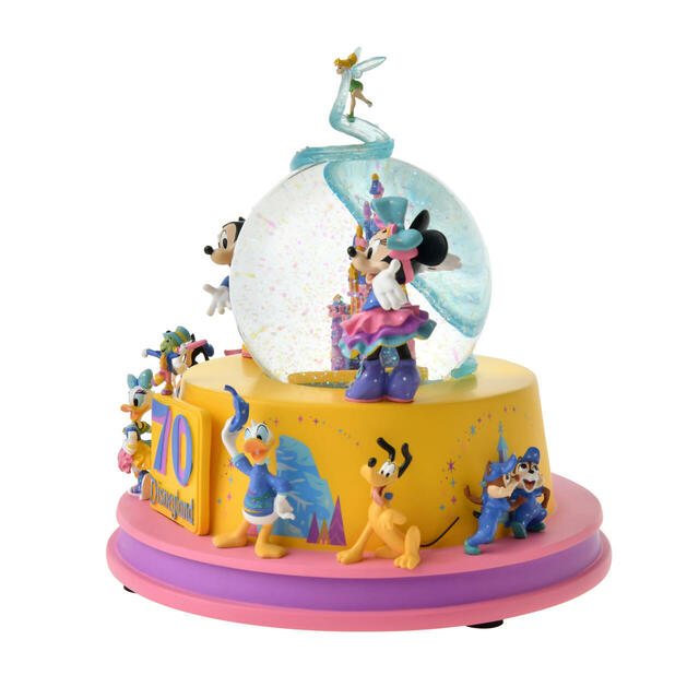 ディズニーキャラクター スノードーム ミュージック&ライトアップ DISNEYLAND RESORT 70TH CELEBRATION 18,000円