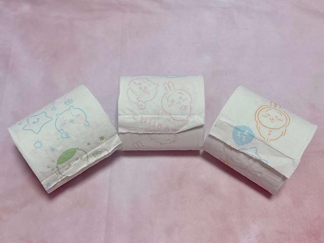 【西日本衛材】ロール自体はダブル仕様で、パステルカラーのイラストが！