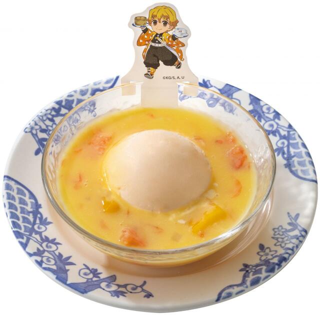 「善逸の楊枝甘露(ヨンジーガムロ)」＜499円（税込549円）＞【ガスト・バーミヤン・ジョナサン×鬼滅の刃キャンペーン開催】