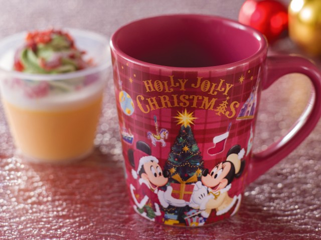 東京ディズニーランド「ディズニー・クリスマス」 トゥモローランド・テラス  ザンビーニ・ブラザーズ・リストランテ   ピスタチオクリーム＆プリン、スーベニアカップ付き