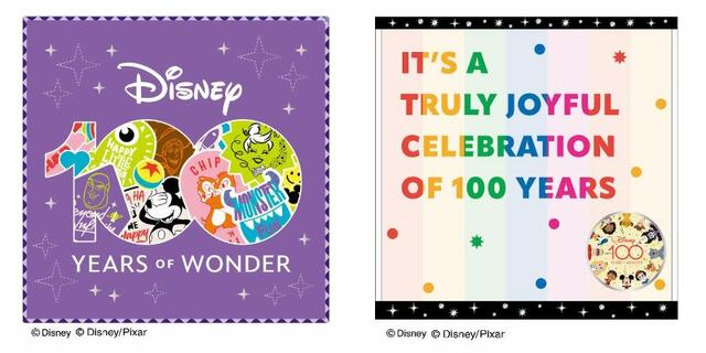 ミニタオル 各660円（税込）｜ヴィレッジヴァンガードオンライン ディズニー100周年記念グッズ