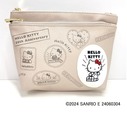 【ハローキティ50周年グッズ】コスメポーチ　1,430円　サイズ：約 W190×H120×D55mm