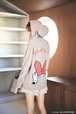 【SNIDEL HOME/MICKEY&MINNIE COLLECTION】ニットパーカー：MINNIE MOUSE風の大きな耳付きフード