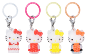「コラボミニチャーム(全4種)イメージ」<期間:2026年8月19日〜>【「ハローキティ」と「スシロー」が初コラボ!多数のコラボグッズが登場!シール帳に綴じられるコラボシールにも注目!】