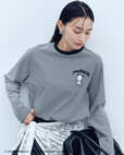 【ポチャッコ×ミラ オーウェン】「裾ドロストボーダーロングTシャツ」7,920円/カラー:BLK