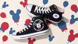 スニーカー 〈CONVERSE ALL STAR 40 HI〉｜価格：14,000円｜サイズ：22.5cm、23.5cm、24.5cm、25.5cm、26.5cm、27.5cm｜東京ディズニーリゾート40周年“ドリームゴーラウンド”「CONVERSE」プロデュースグッズ｜発売日：2023年7月10日(月)｜販売店舗：東京ディズニーランド「ギャグファクトリー/ファイブ・アンド・ダイム」、東京ディズニーシー「スチームボート・ミッキーズ」