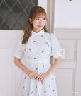 ミッキー/ストライプ総柄ワンピース ¥19,900