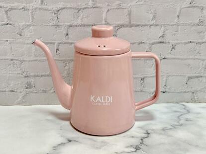 20250314pinktopicsに該当する商品カルディコーヒーファーム オンラインストア カルディ　ホーロードリップケトル　ピンク