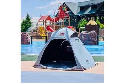 日差し90%カット」の空間が数秒で。コールマンのこれがあればテント