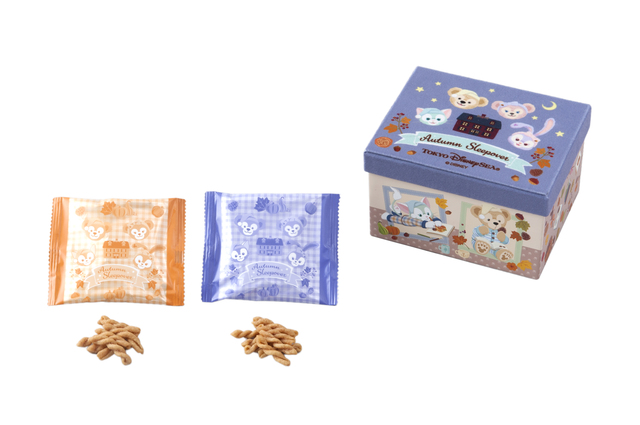 パスタスナック ¥1,200 ※内容量：70g（ソルト味 7g × 5袋、キノコバター味 7g × 5袋）｜東京ディズニーシー「ダッフィーのオータムスリープオーバー」スペシャルグッズ（2018年8月23日発売）