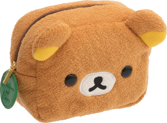リラックマとカオルさん展限定 ぬいぐるみポーチ　各2,160円全2種