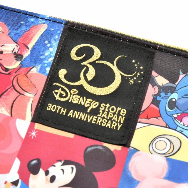 ディズニーキャラクター ポーチ フラット Disney Store Japan 30th Anniversary 2,640円