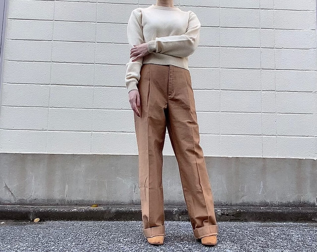 【UNIQLO（ユニクロ）】コットンワイドパンツ／楽な履き心地なのに脚長効果抜群