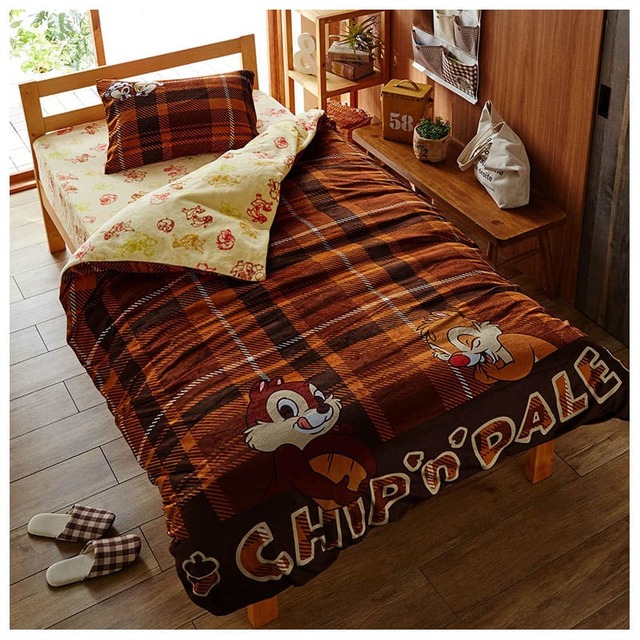 マイクロファイバーの布団カバーセット＜チップ&デール＞  11,000円（税込）