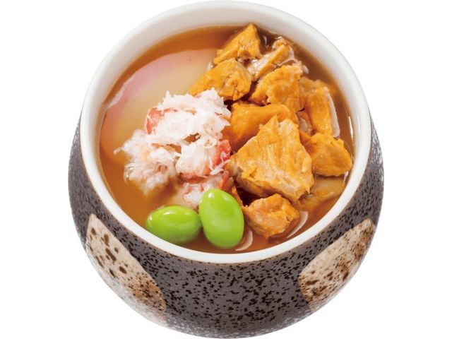 本ずわい蟹とあん肝の茶碗蒸し