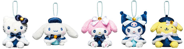 B賞：ぬいぐるみチャーム｜Happyくじ「Sanrio characters Holiday Collection」