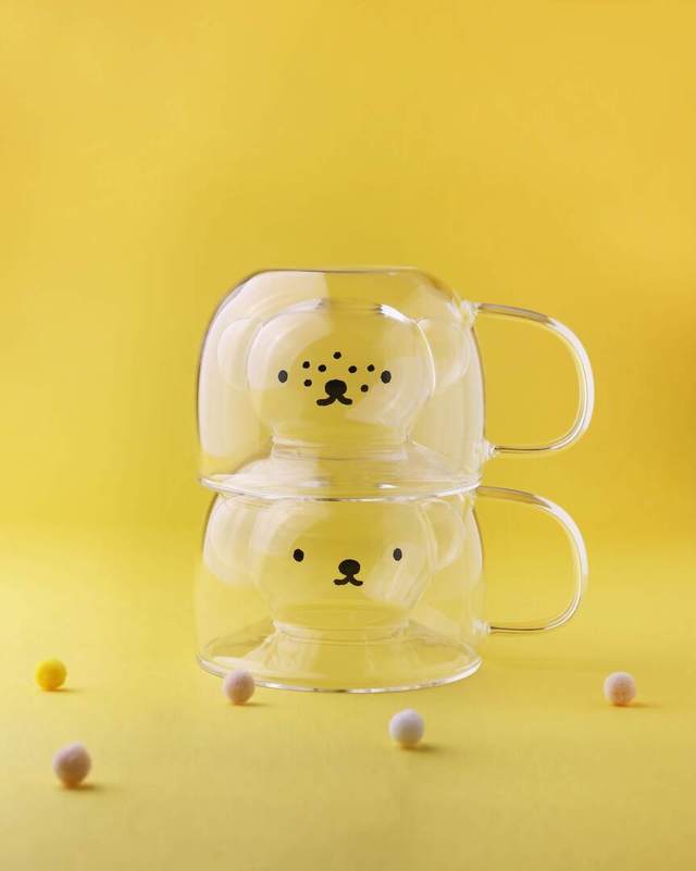 ミッフィーシリーズ「ボリス」と「バーバラ」ダブルウォールグラス マグタイプ