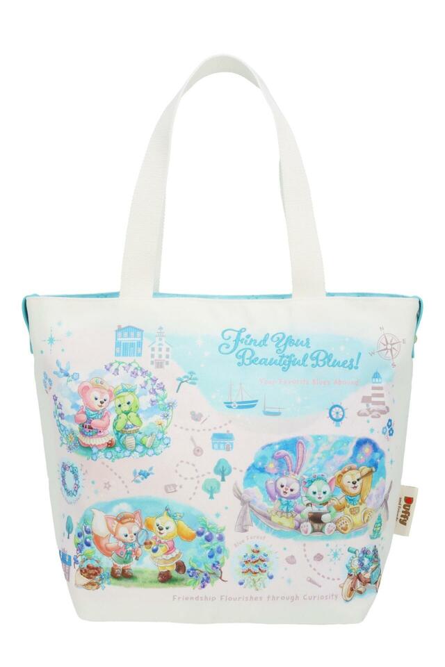 トートバッグ 4,800円|東京ディズニーシー「ダッフィー&フレンズのファインド・ユア・ビューティフル・ブルー!」グッズ|発売日:2026年7月7日(火)