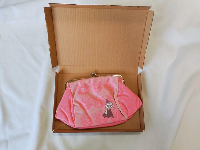 キレイなピンクカラーのポーチ【素敵なあの人】10月号付録MOOMIN（ムーミン）「リトルミイのがま口ポーチ」