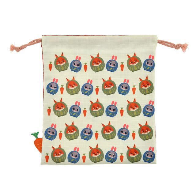 ジュディ・ホップス&ニック・ワイルド 巾着 HAPPY JUDY YEAR 1,650円