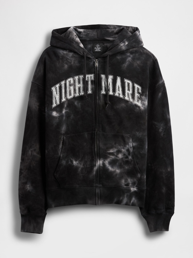 ナイトメアー・ビフォア・クリスマス / ヘビーウェイト ジップアップパーカー 12,900円【「ナイトメアー・ビフォア・クリスマス」のGap × Disneyコレクション】