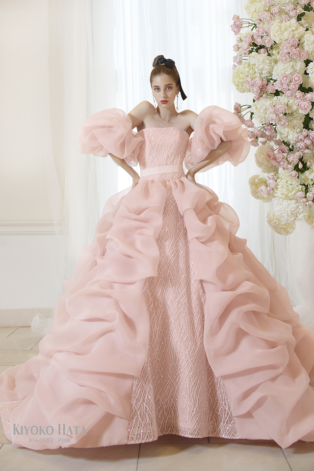 KIYOKO HATA（キヨコハタ）新作ウェディングドレス　KH-0582_Pink