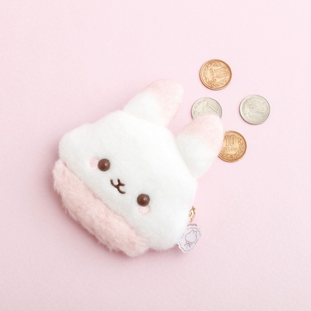 【シュガーココムー】「ぬいぐるみコインケース」1,980円／フェイスデザインのコインケース　※小物は付属しません