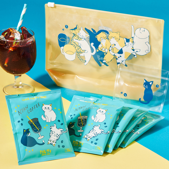【カルディ「オリジナル ニャンコーヒードリップセット」】税込850円　8/4（金）数量限定発売