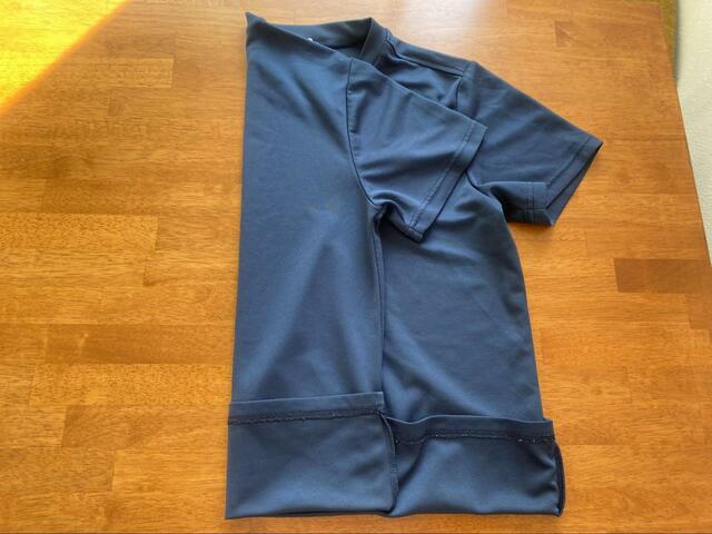 【ミリタリーロール】１/３を目安に折りたたむ