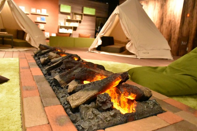 フェイクな焚火は効果音付き