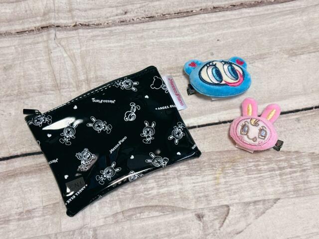 「メゾピアノ」「エンジェルブルー」のキャラクターでお馴染みのベリエちゃんとナカムラくんの「前髪クリップ＆クリアポーチ」