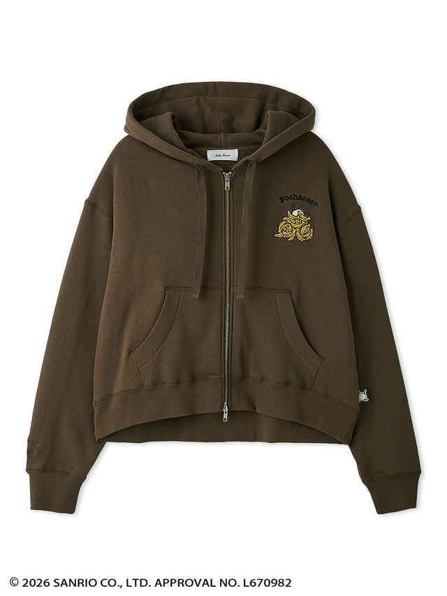 【ポチャッコ×ミラ オーウェン】「短丈Aラインフーディー」10,450円/カラー:BRW