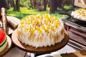 ウッドストックのレモンメレンゲケーキ【夏のスイーツビュッフェ「Snoopy’s Summer Camp」】