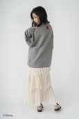 SNIDEL/Mickey&Minnie/ バリエーションオーバーニット ￥17,200