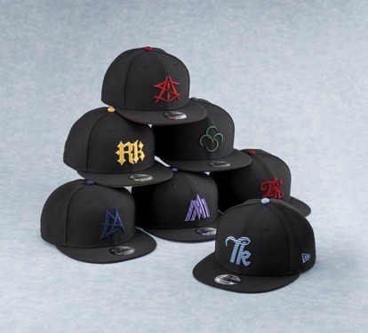 【美品】  NEW ERA 黒 コラボキャップ 黒子のバスケ×NEW ERA」黒子らたちをイメージしたコラボキャップ