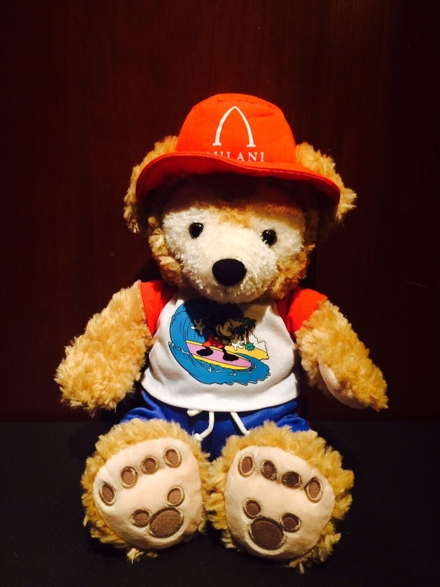 ライフセーバー姿のかわいいダッフィー