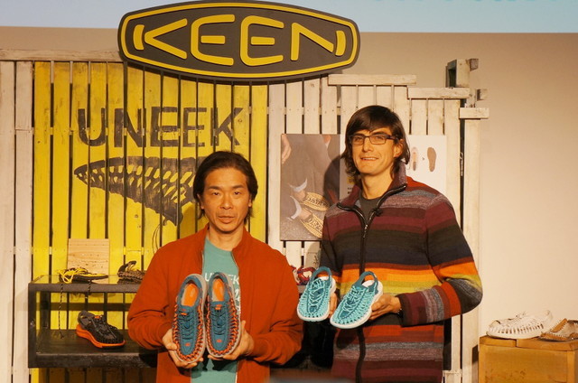 『UNEEK』発表会／開発者のRory Fuerst,Jr.さん（右）