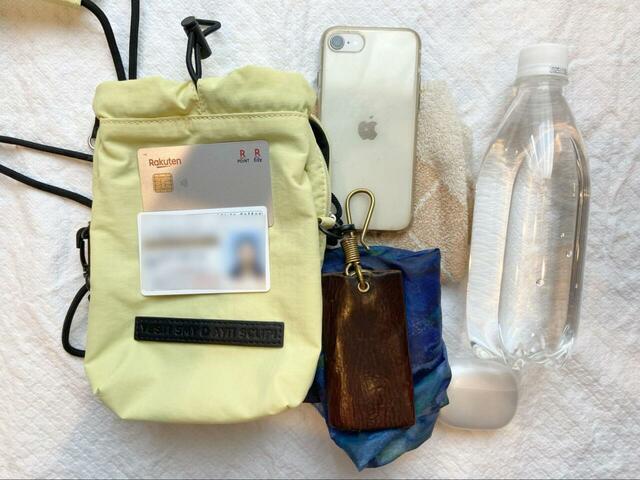 【studio CLIP 軽らくたっぷりお財布ショルダーバッグ】これらの荷物をラクラク収納できました♪