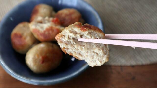 【ラ・ムー  国産鶏肉使用ミートボール1kg】ふわふわ食感で、鶏らしい上品な味わいでした 