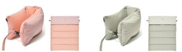 「2WAYネックピロー／トラベル＆タブレットケース」　各￥3,900